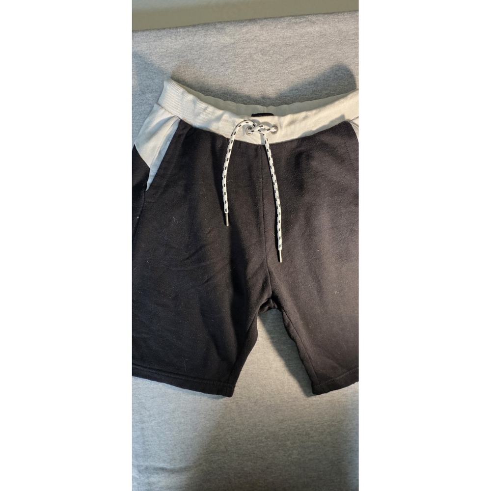 Men's Truth Substance Common Sense Sweat Shorts Size Medium (Black And White)